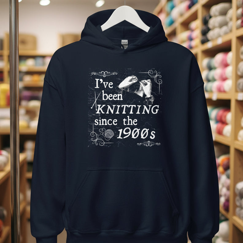 Knitting Since the 1900s Hoodie Navy / S