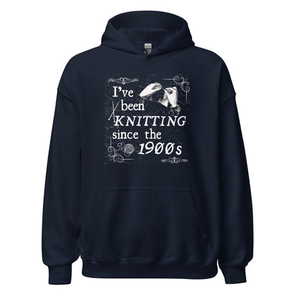 Knitting Since the 1900s Hoodie Navy / S