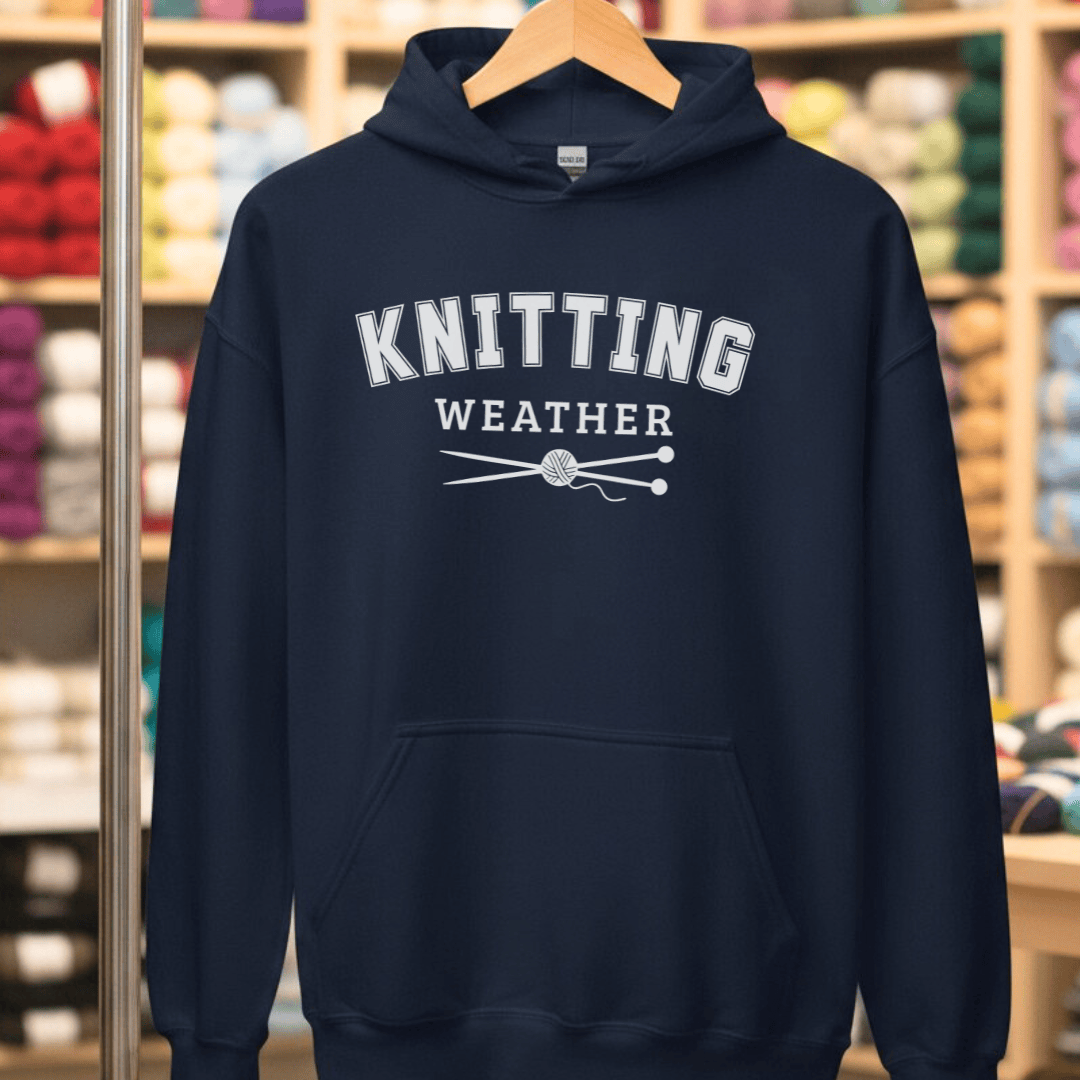 Knitting Weather Hoodie Navy / S