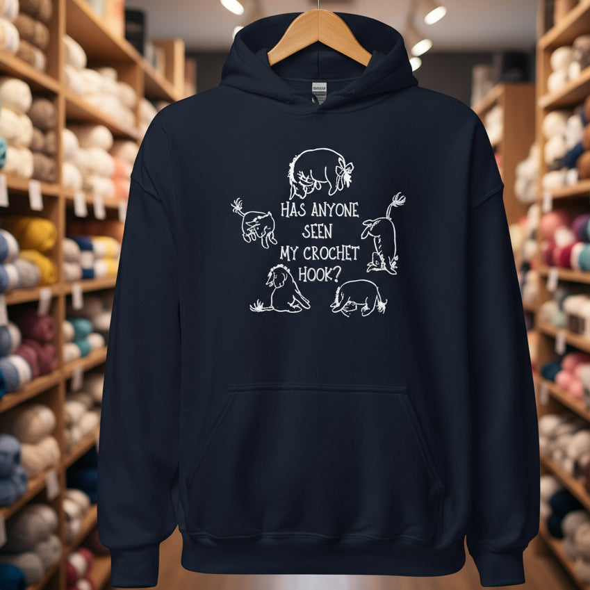 Lost Crochet Hook Hoodie Navy / S