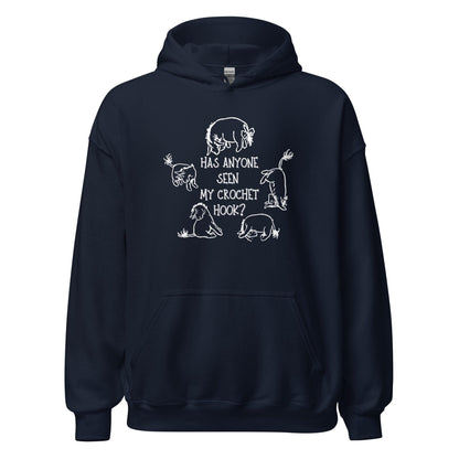 Lost Crochet Hook Hoodie Navy / S