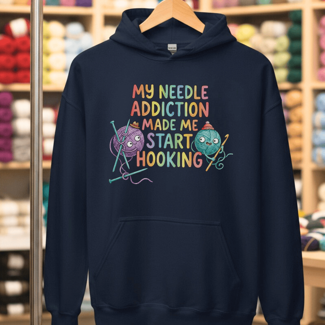 My Needle Addiction Hoodie Navy / S