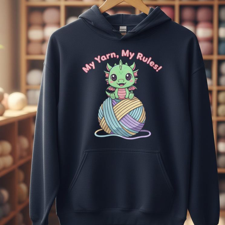 My Yarn My Rules Hoodie Navy / S