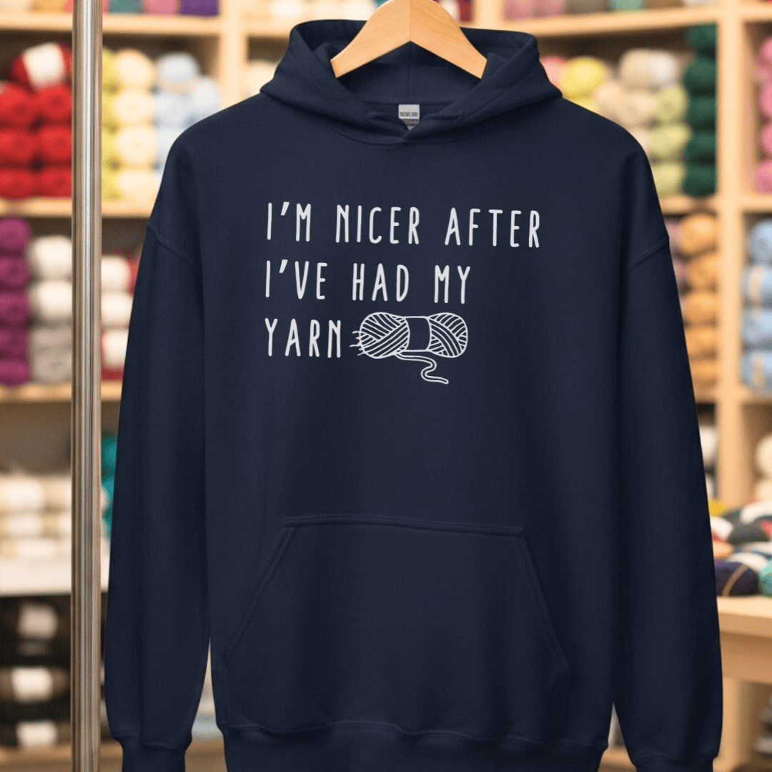 Nicer After Yarn Hoodie Navy / S