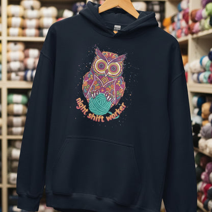 Night Shift Worker Hoodie Navy / S