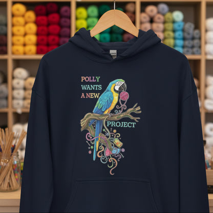 Polly Wants A New Project Hoodie Navy / S