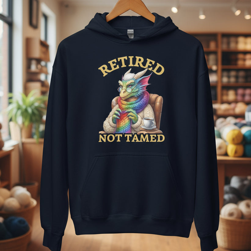 Retired not Tamed Hoodie Navy / S