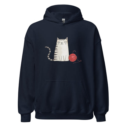 Sketchy Cat Hoodie Navy / S