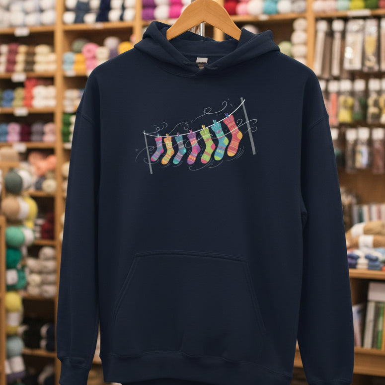 Sock Line Hoodie Navy / S
