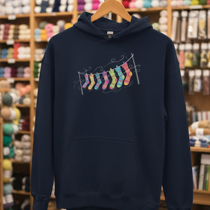 Sock Line Hoodie Navy / S