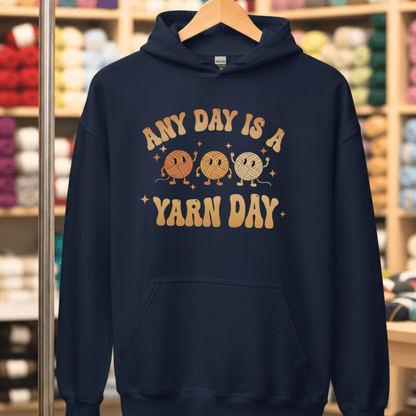 Yarn Day Hoodie Navy / S