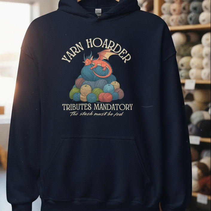 Yarn Hoarder Hoodie Navy / S