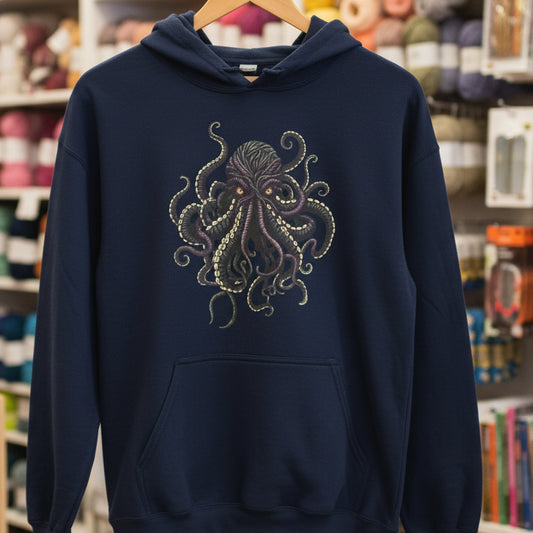 Yarn Sea Monster Hoodie Navy / S