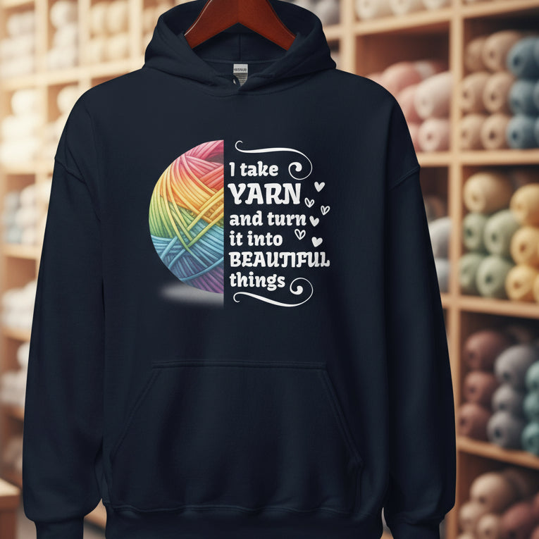 Yarn to Beauty Hoodie Navy / S