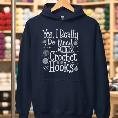 Yes I really Need These Hooks Hoodie Navy / S