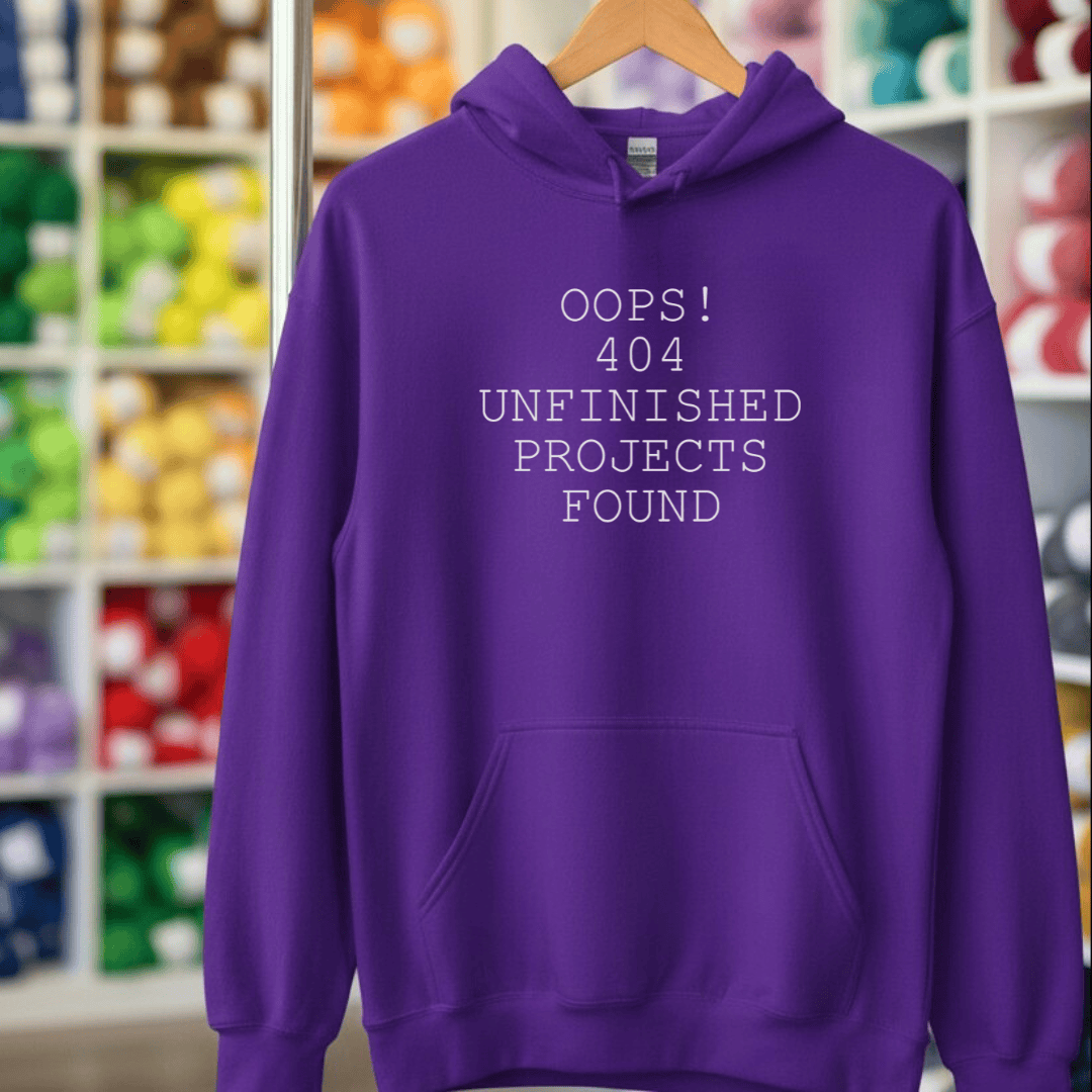 404 Error Hoodie Purple / S