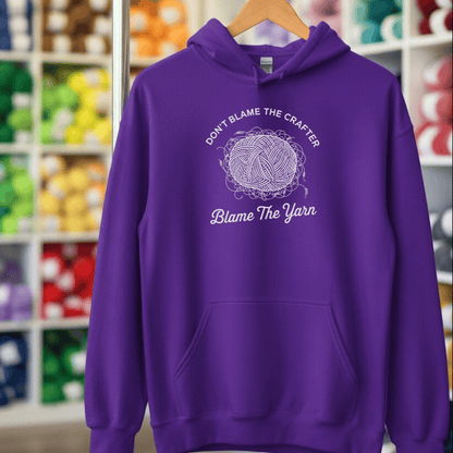 Blame The Yarn Hoodie Purple / S