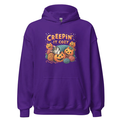Creepin' It Cozy Hoodie Purple / S