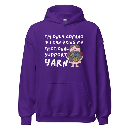 Emotional Support Hoodie Purple / S