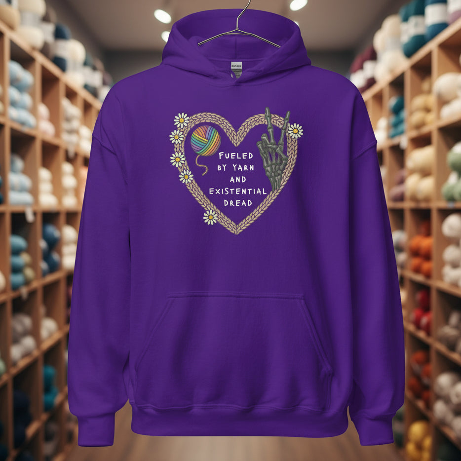 Existential Yarn Hoodie Purple / S