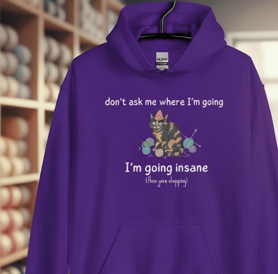 Going Insane Hoodie Purple / S