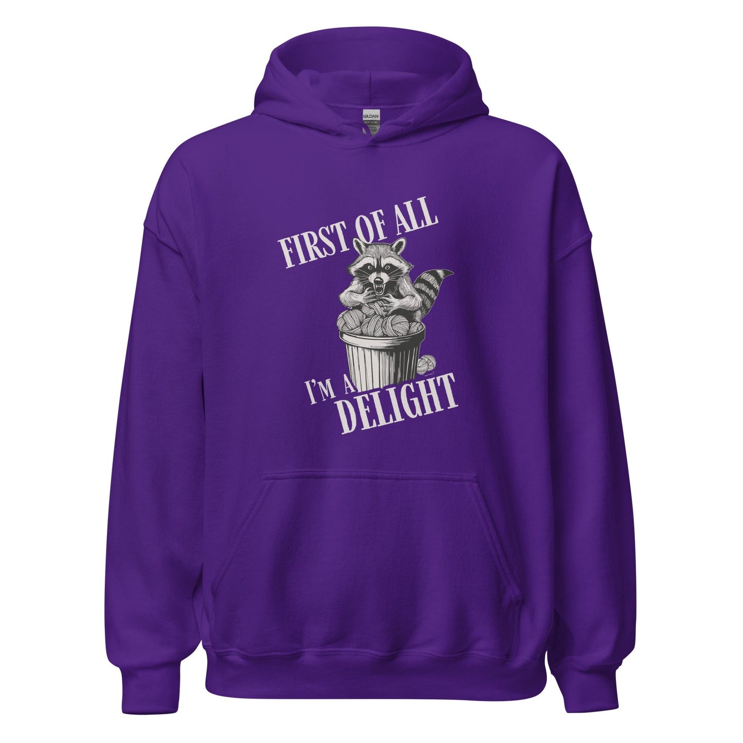 I'm a Delight Hoodie Purple / S