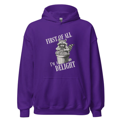 I'm a Delight Hoodie Purple / S
