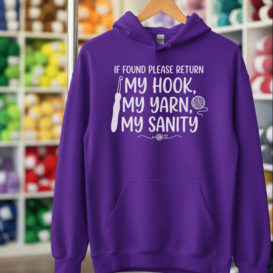 If Found Hoodie Purple / S