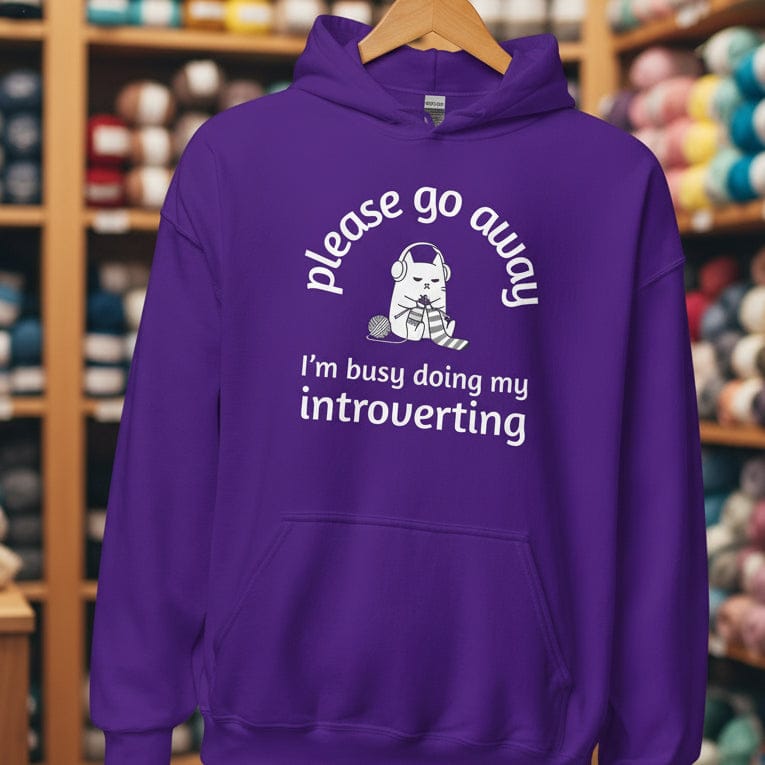 Introverting Hoodie Purple / S