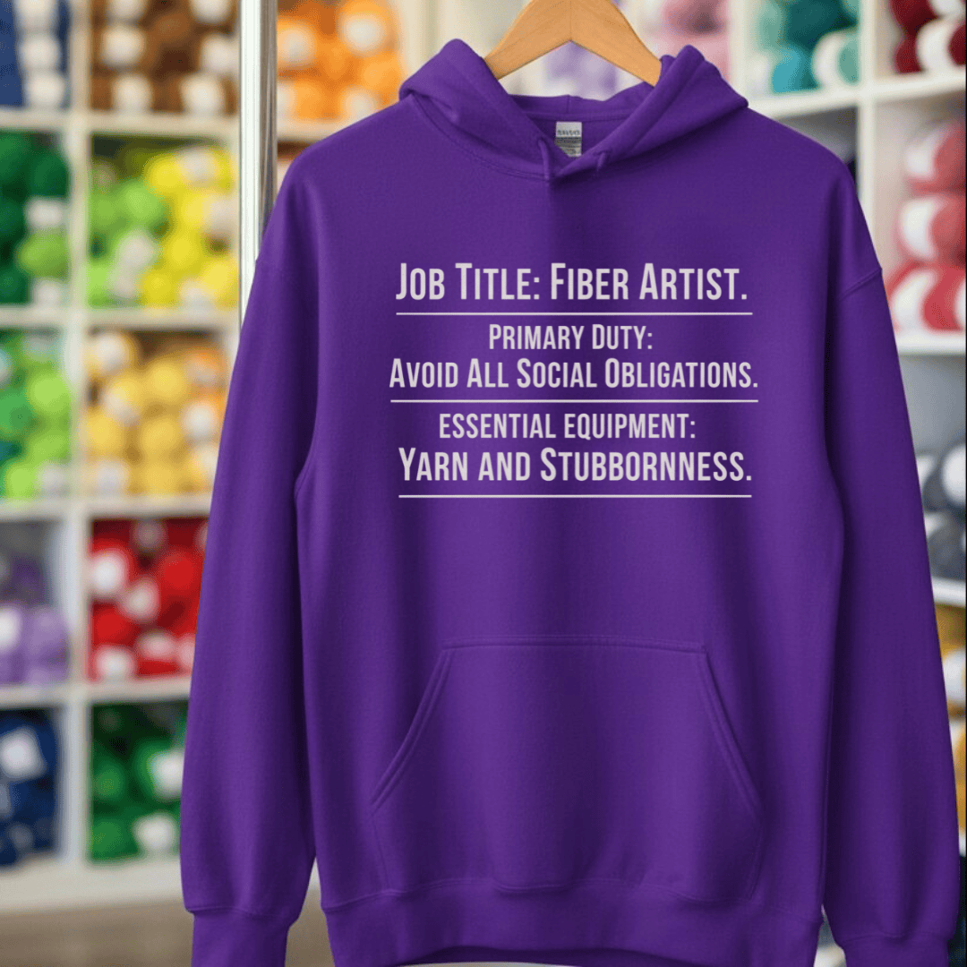 Job Title Hoodie Purple / S