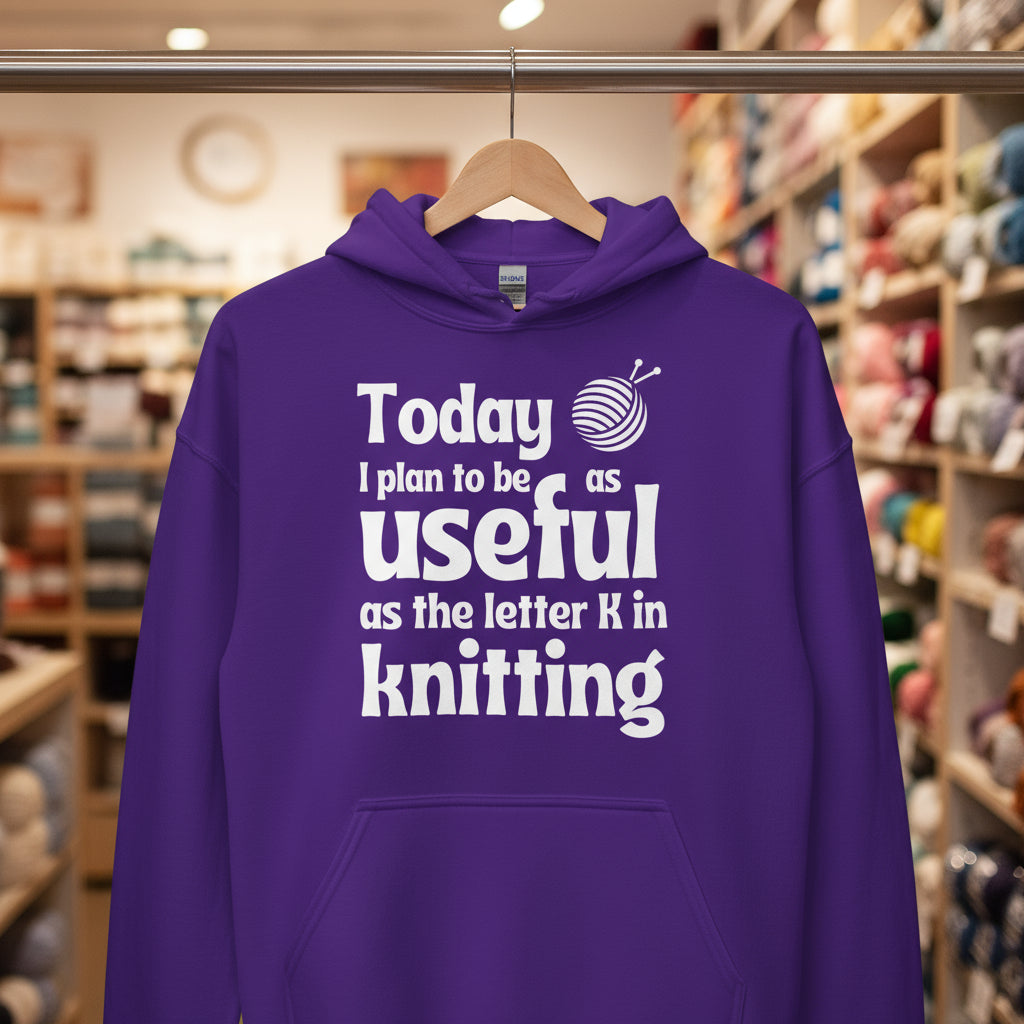 K in Knitting Hoodie Purple / S