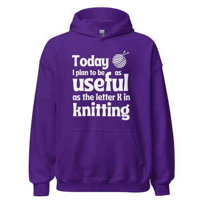K in Knitting Hoodie Purple / S