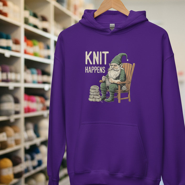 Knit Happens Hoodie Purple / S