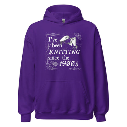 Knitting Since the 1900s Hoodie Purple / S