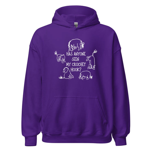 Lost Crochet Hook Hoodie Purple / S