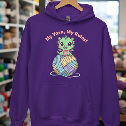 My Yarn My Rules Hoodie Purple / S
