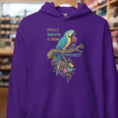 Polly Wants A New Project Hoodie Purple / S