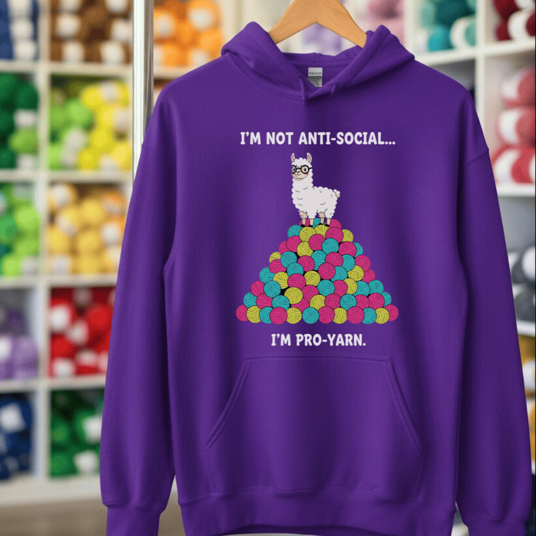 Pro Yarn Hoodie Purple / S