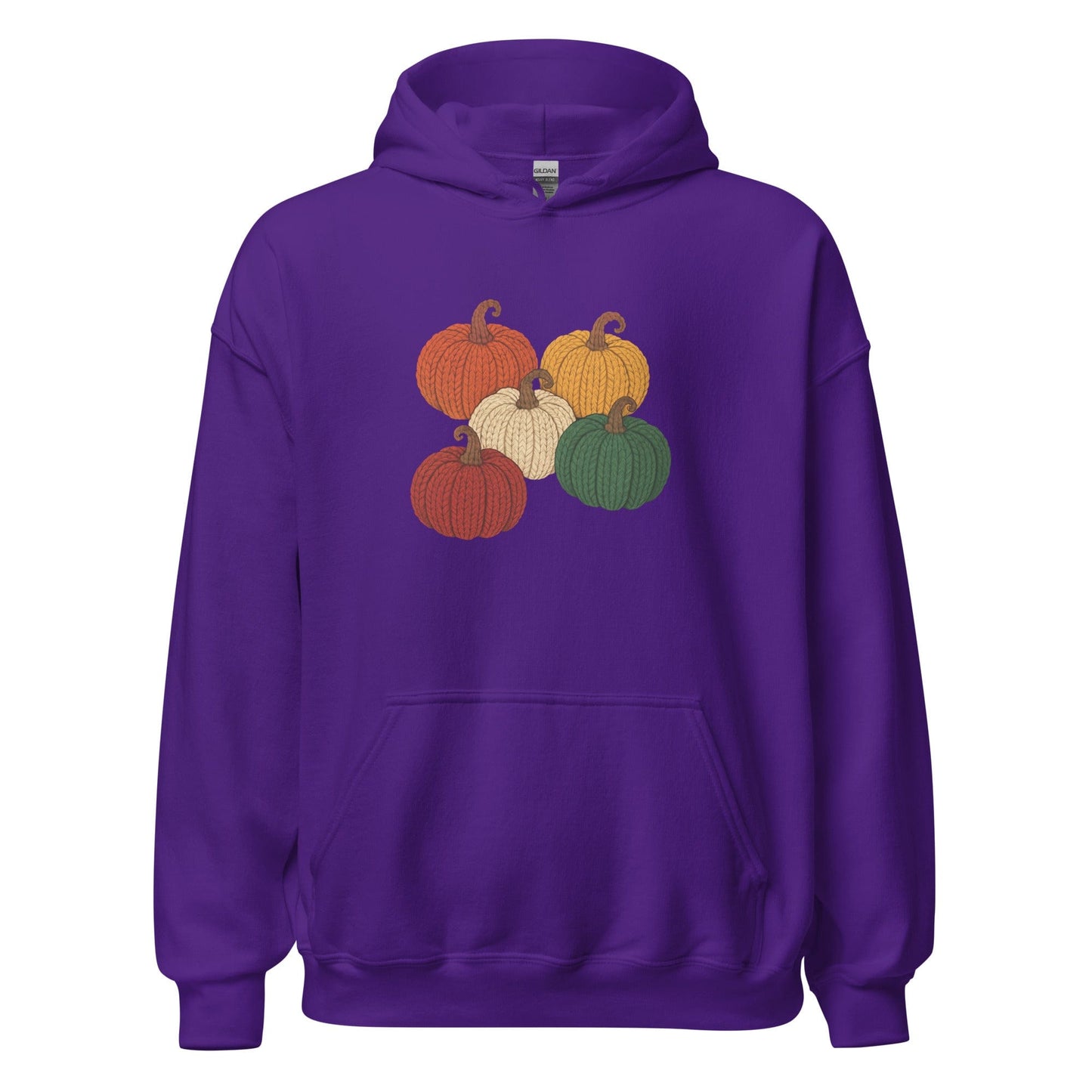 Pumpkins Hoodie Purple / S