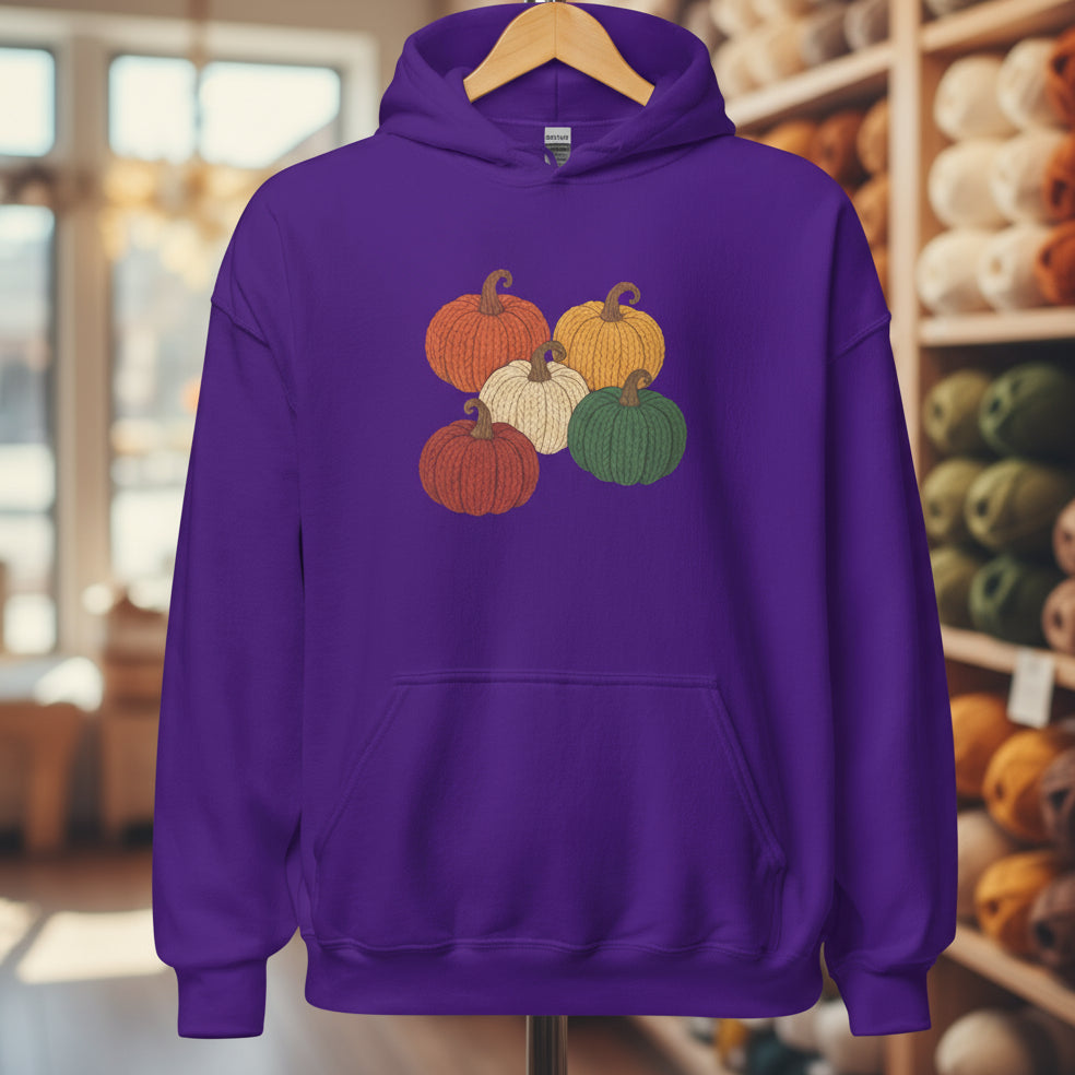 Pumpkins Hoodie Purple / S