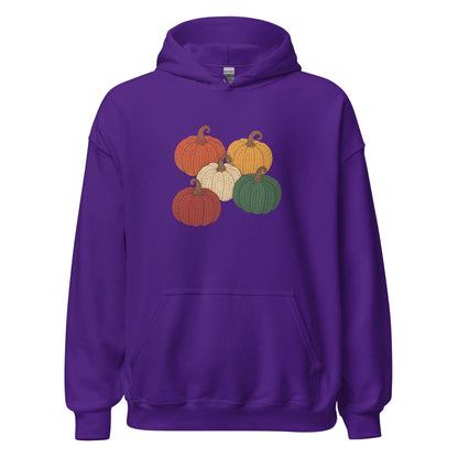 Pumpkins Hoodie Purple / S