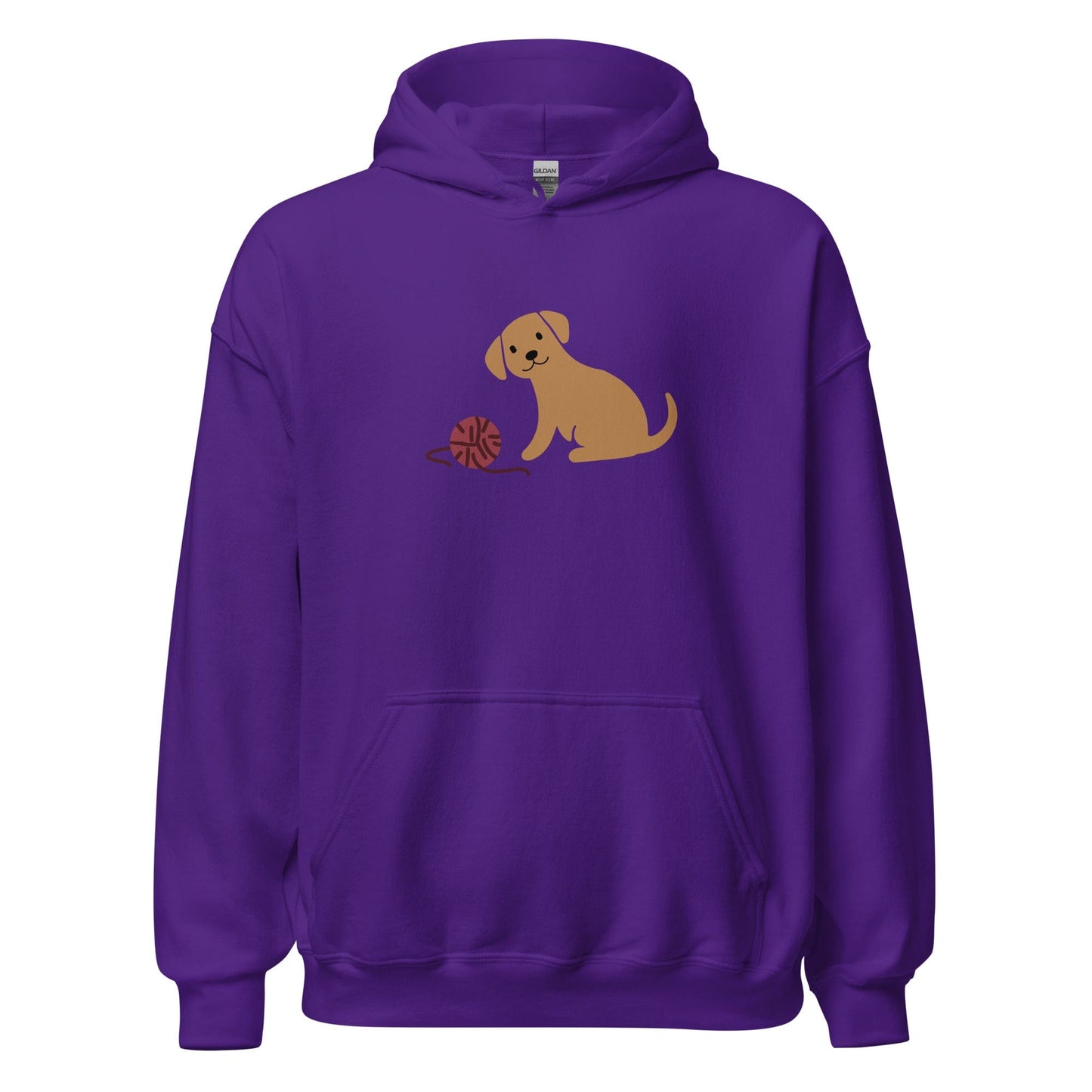 Puppy & Yarn Hoodie Purple / S