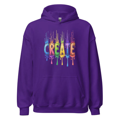 Rainbow Create Hoodie Purple / S