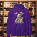 Retired not Tamed Hoodie Purple / S