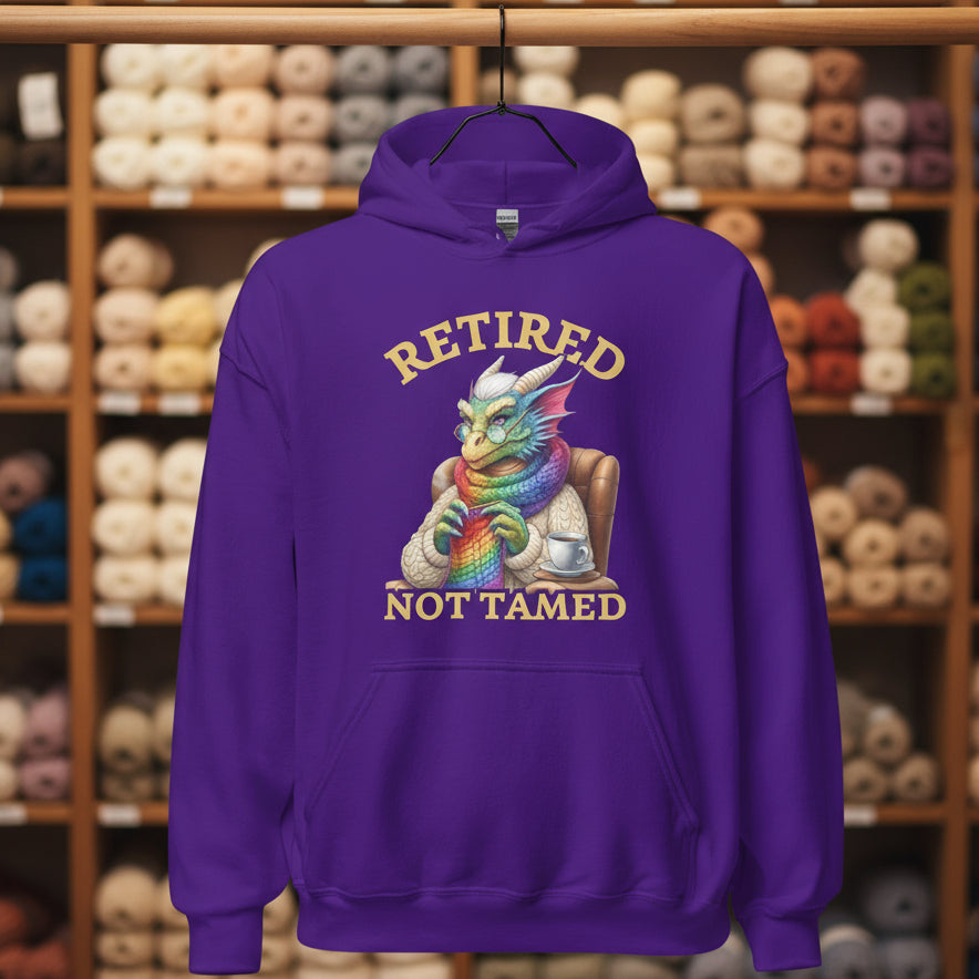 Retired not Tamed Hoodie Purple / S