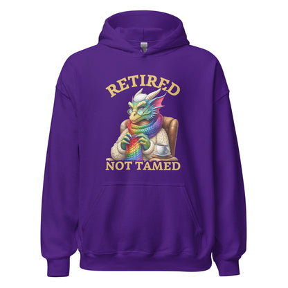 Retired not Tamed Hoodie Purple / S
