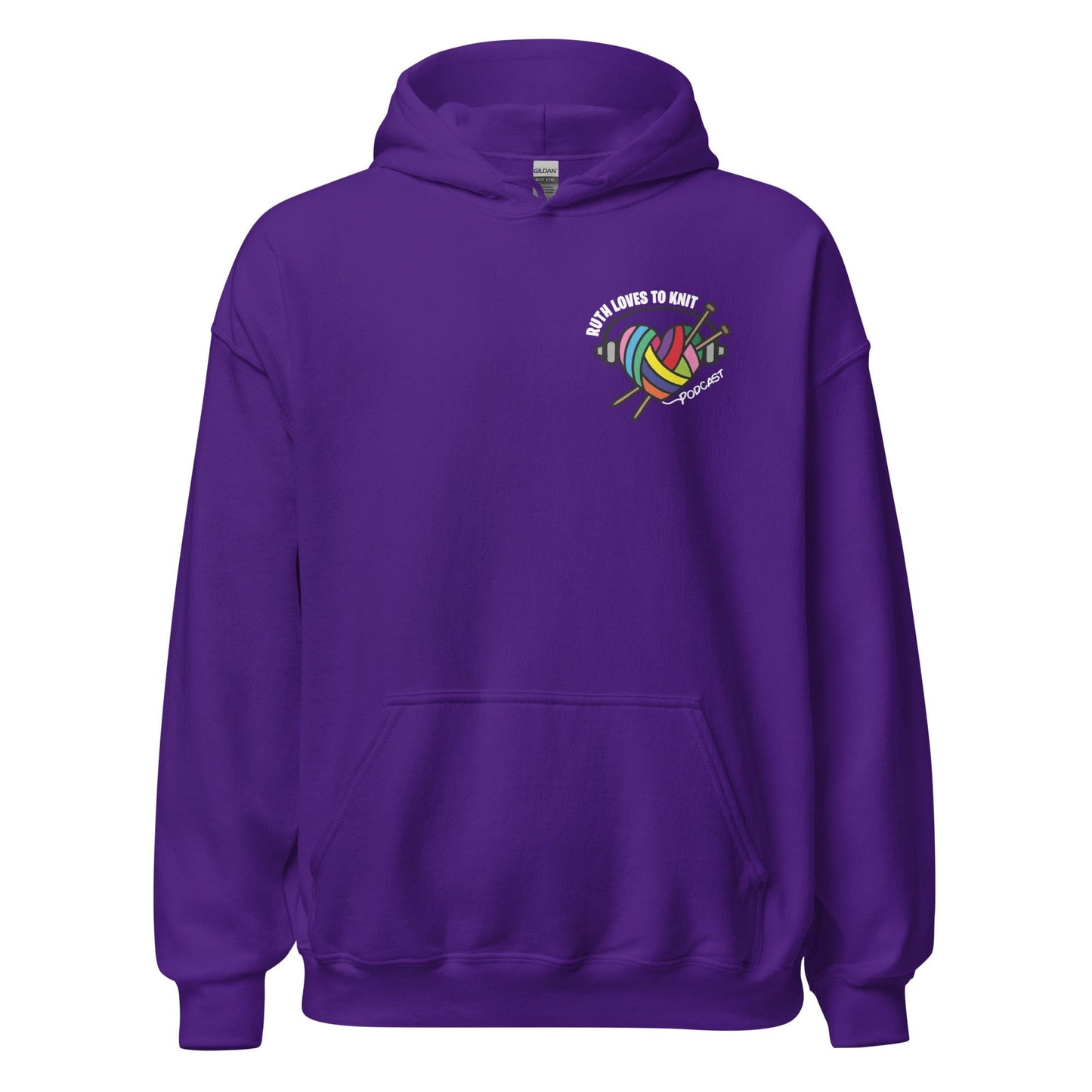 Ruth Loves To Knit Hoodie Purple / S