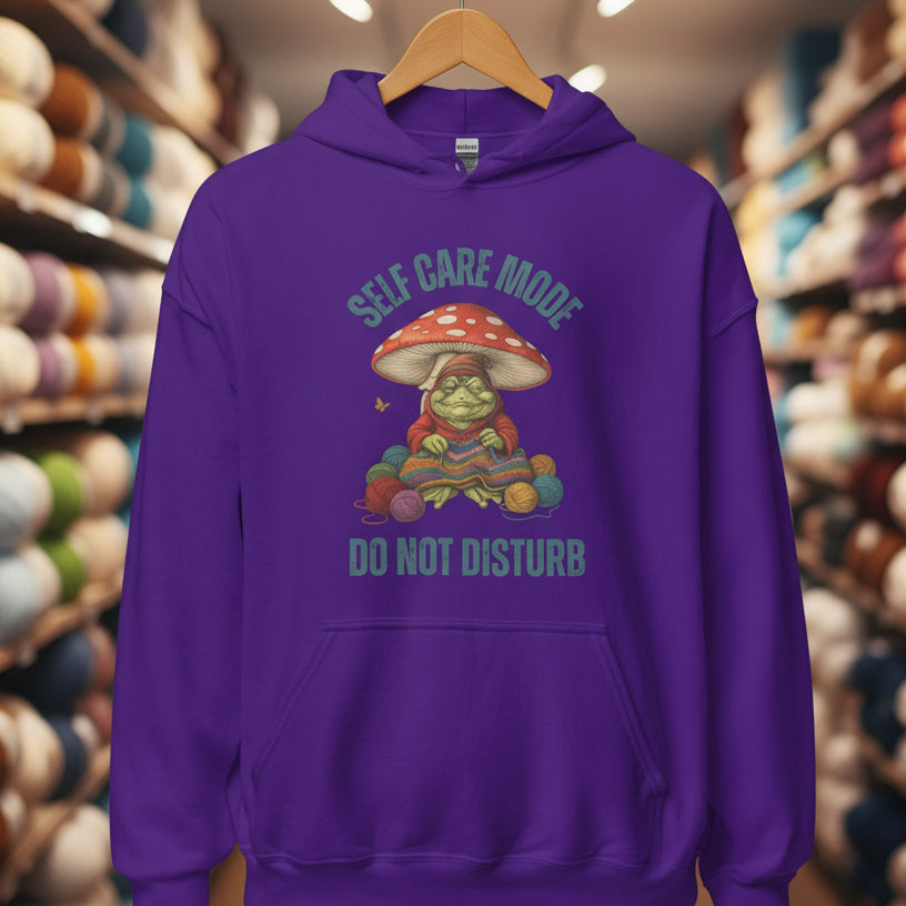 Self Care Mode Hoodie Purple / S