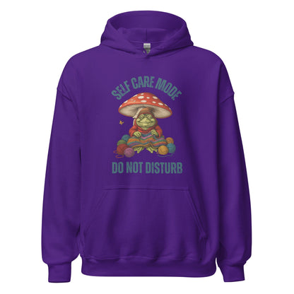 Self Care Mode Hoodie Purple / S