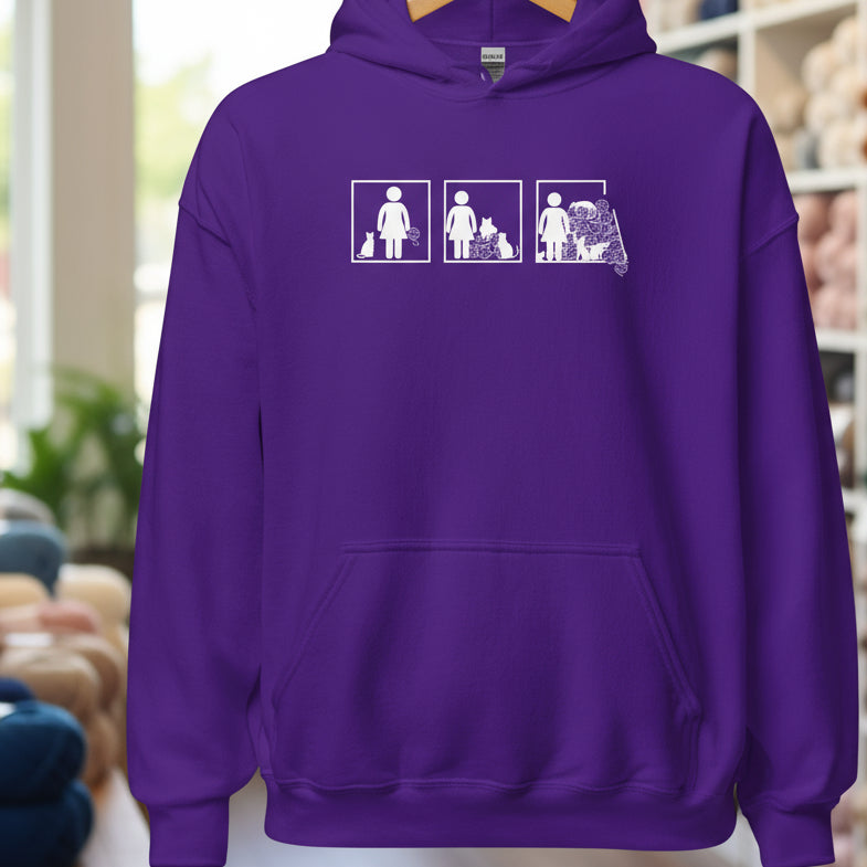 The Inevitable Escalation Hoodie Purple / S